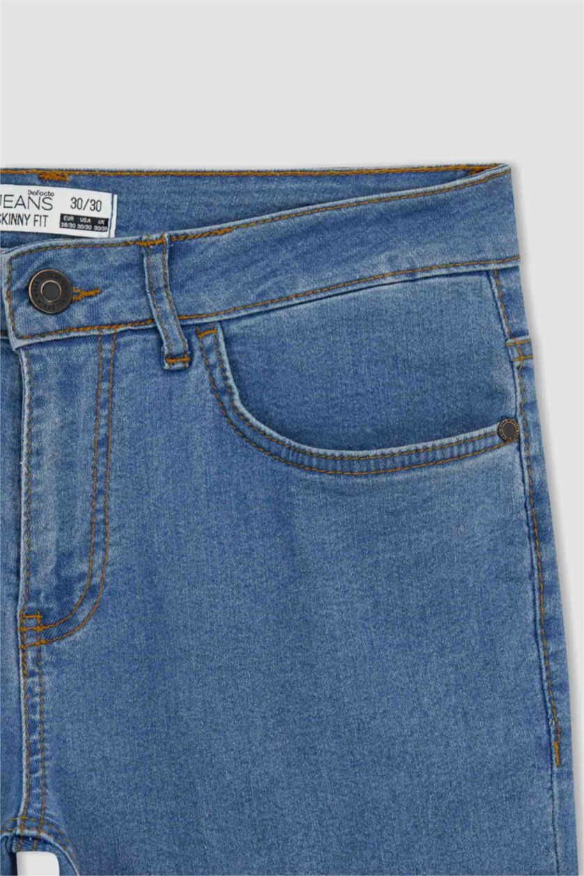 HOMME Bleu Pantalon CARLO - Coupe skinny en denim