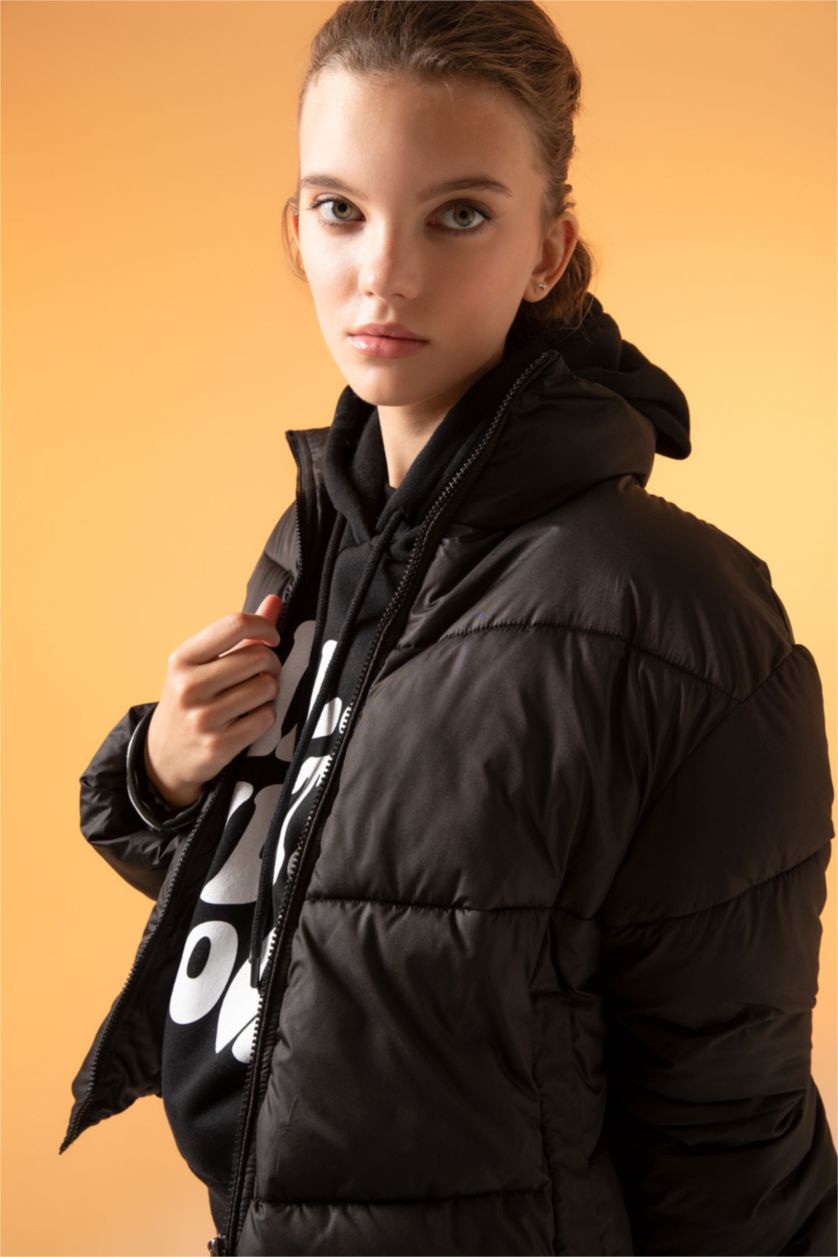 Женщины Черный Куртка свободного кроя для женщин