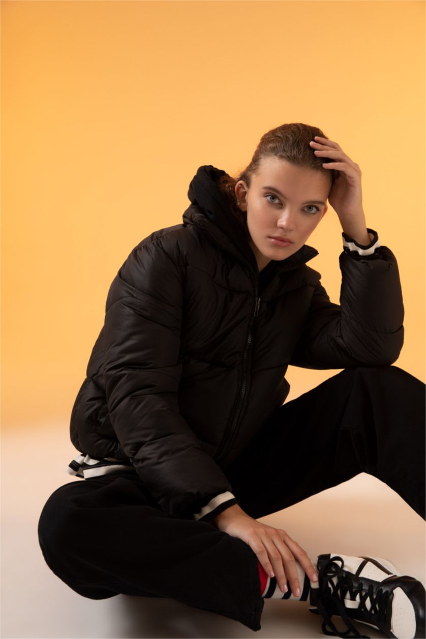 Женщины Черный Куртка свободного кроя для женщин