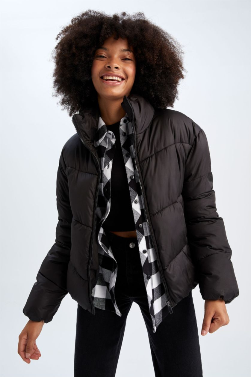 Женщины Черный Куртка свободного кроя для женщин