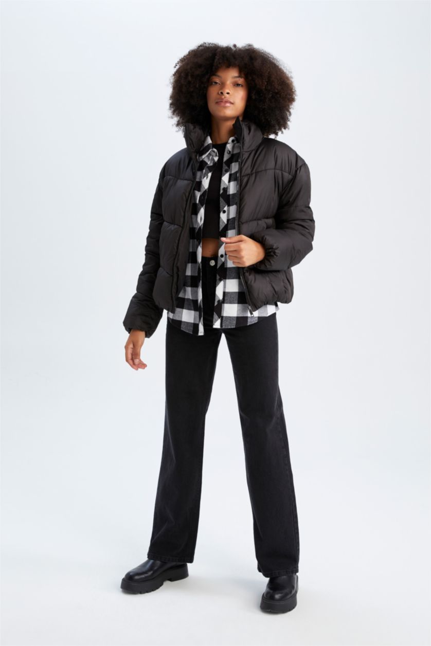 Женщины Черный Куртка свободного кроя для женщин