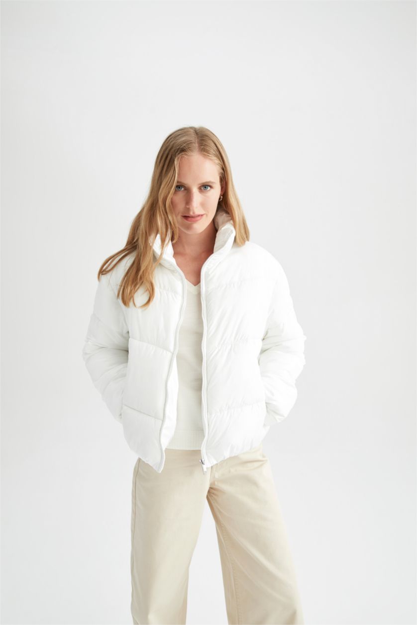 Женщины Белый Куртка свободного кроя для женщин