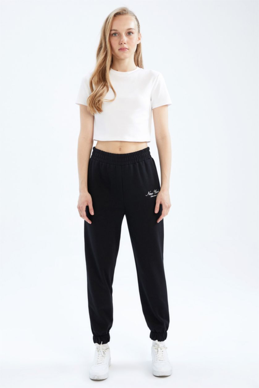WOMAN Black jogger Trousers