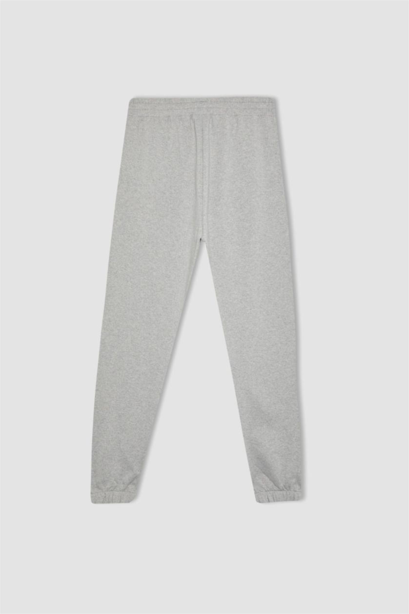 نساء ميلانج رمادي بنطلون بجامة رياضي جوجر مطبوع