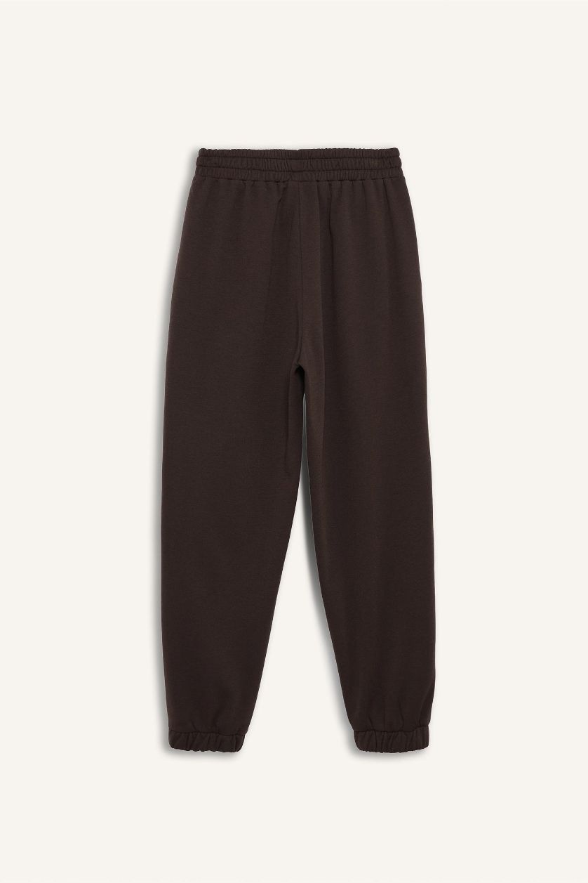 Kadın Kahve Beli Lastikli Jogger Eşofman Altı