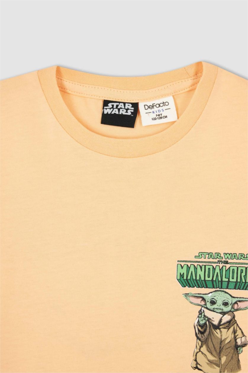BOYS & TEENS Salmon Boy's Star Wars Printed Back Crew Neck Short Sleeve T-Shirt