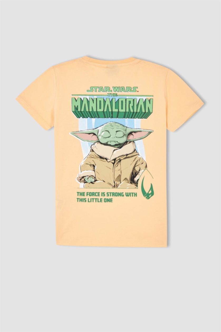 BOYS & TEENS Salmon Boy's Star Wars Printed Back Crew Neck Short Sleeve T-Shirt