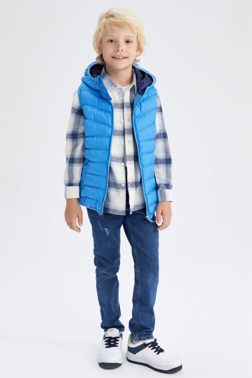 BOYS & TEENS Royal Boy Hooded Vest