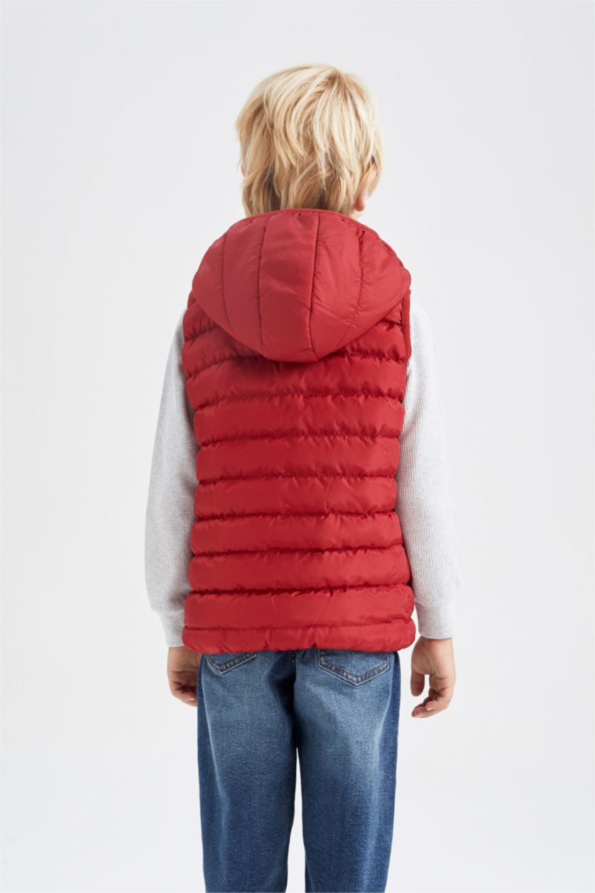 Мальчики и подростки Красный Жилет стандартного кроя для мальчиков