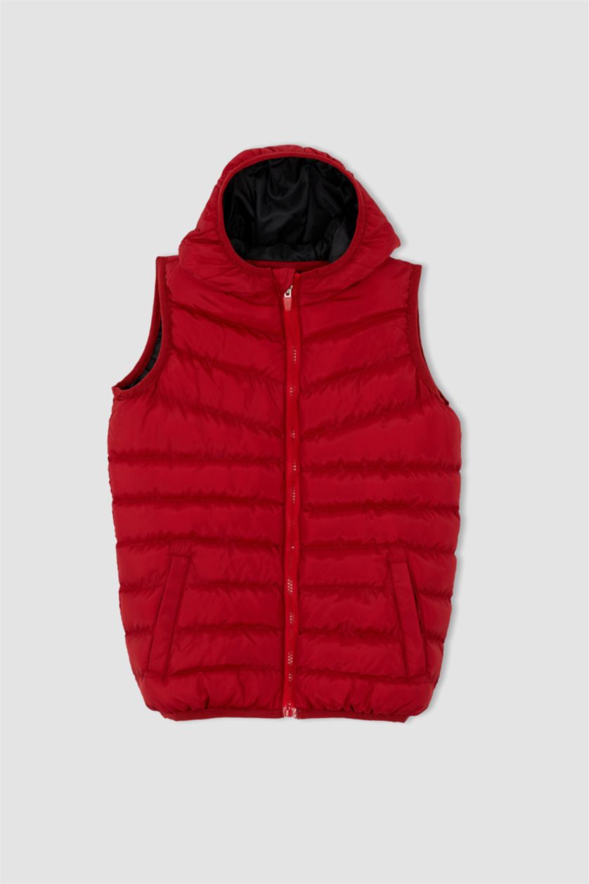 Мальчики и подростки Красный Жилет стандартного кроя для мальчиков