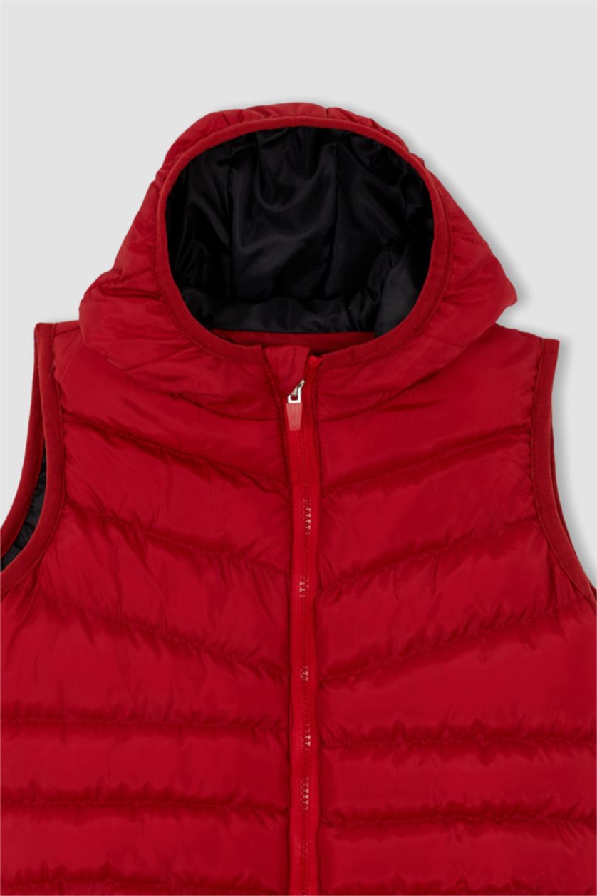 Мальчики и подростки Красный Жилет стандартного кроя для мальчиков