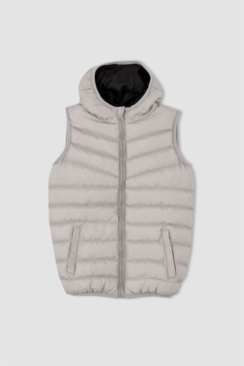 Мальчики и подростки Светло-серый Жилет стандартного кроя для мальчиков