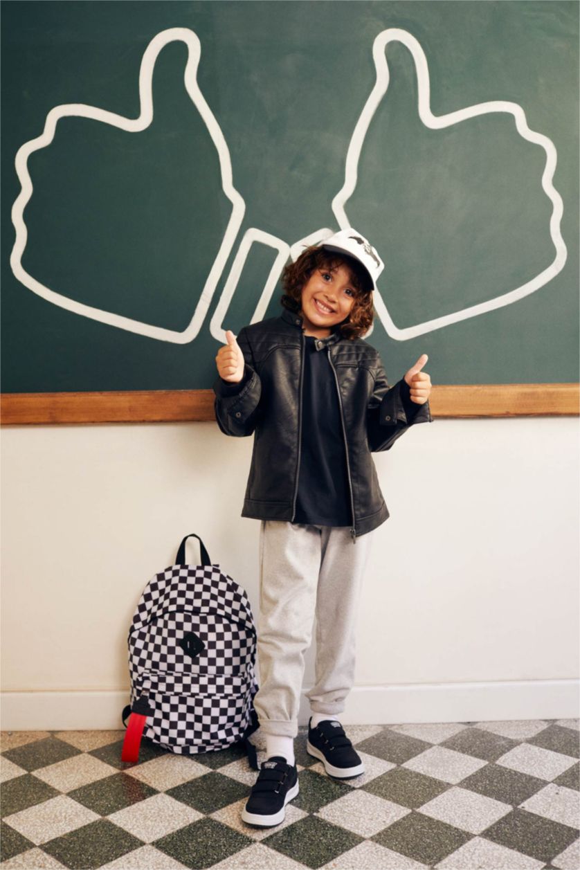 Мальчики и подростки Черный Куртка из искусственной кожи для мальчиков