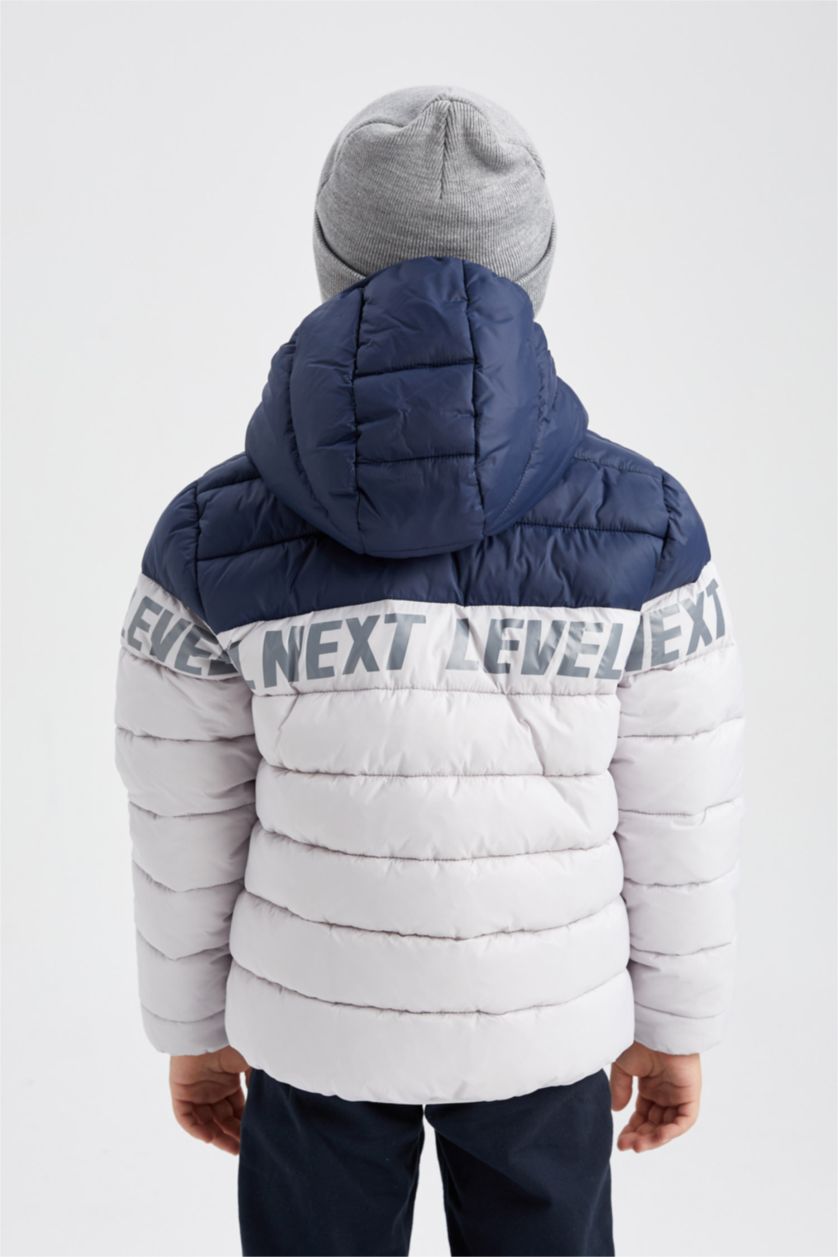 Мальчики и подростки Синий Куртка стандартного кроя для мальчиков