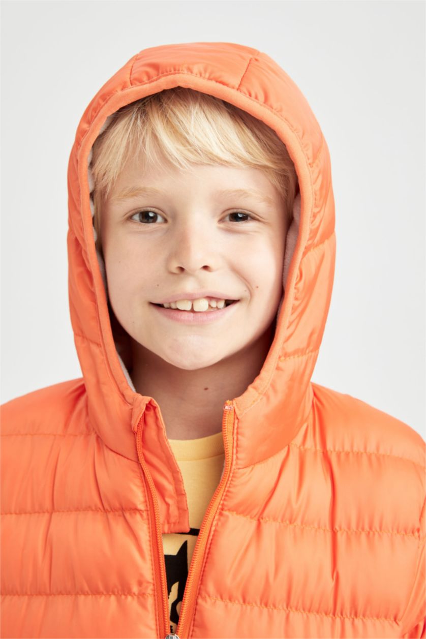 Мальчики и подростки Оранжевый Куртка стандартного кроя для мальчиков