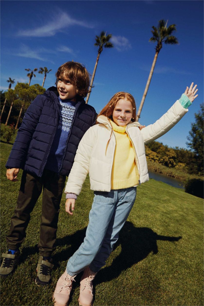 Мальчики и подростки Индиго Куртка стандартного кроя для мальчиков