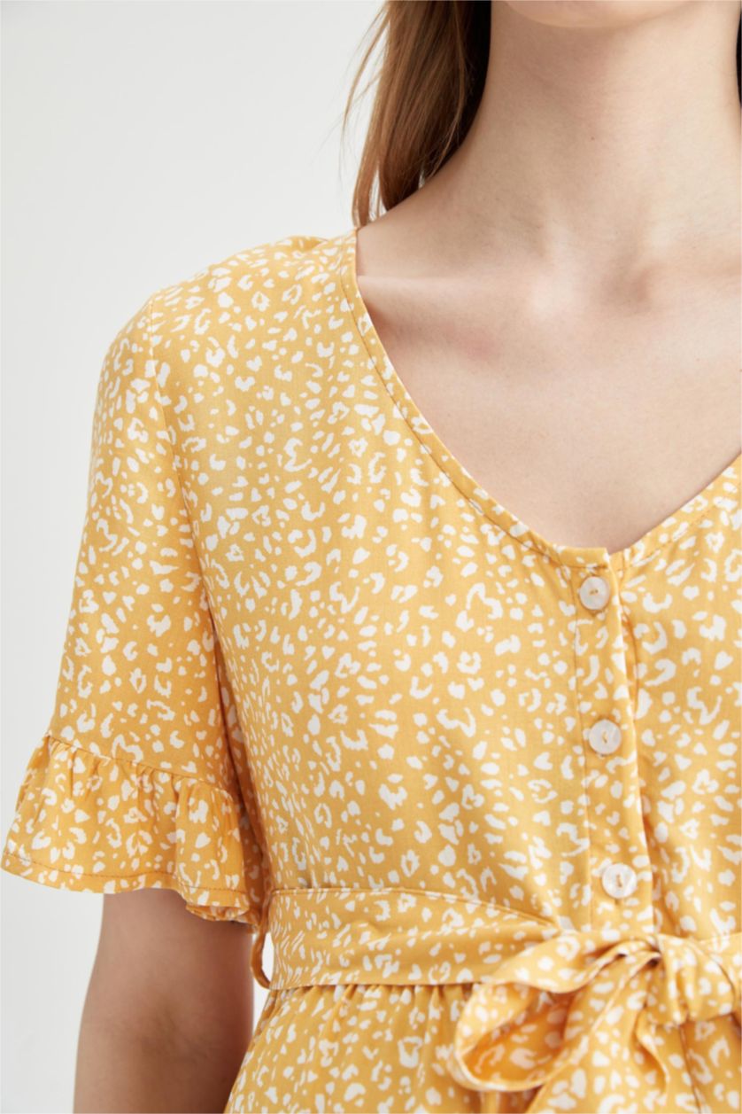 FEMME Jaune Robe de maternité