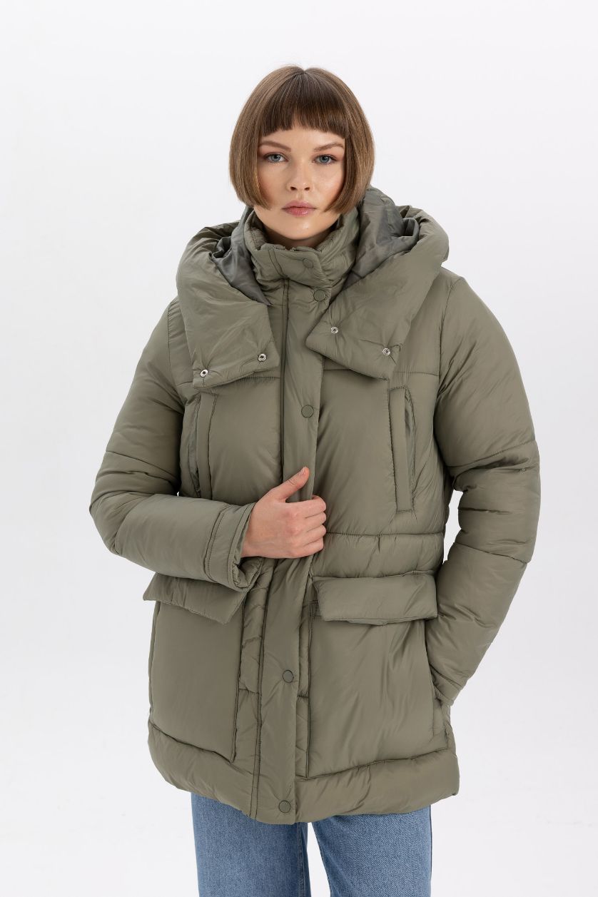 Kadın Haki Parka