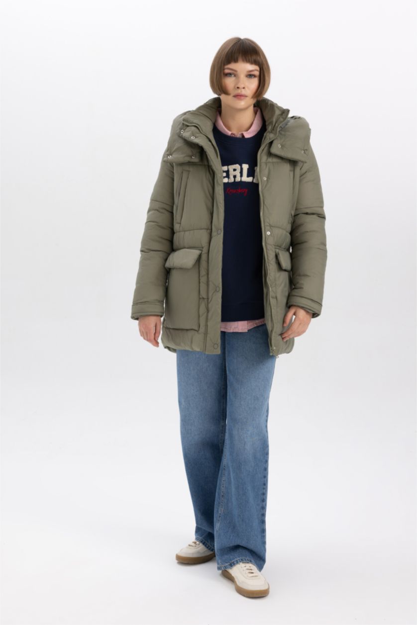 Kadın Haki Parka