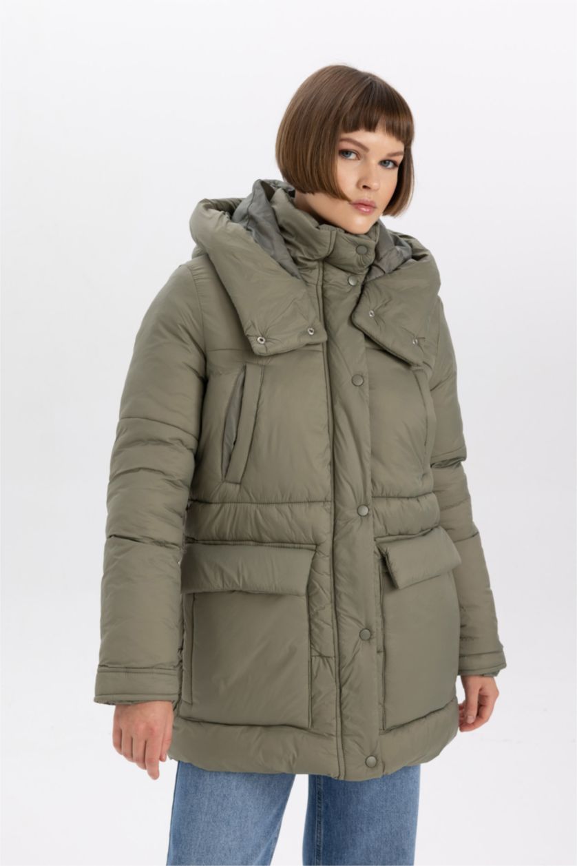 Kadın Haki Parka