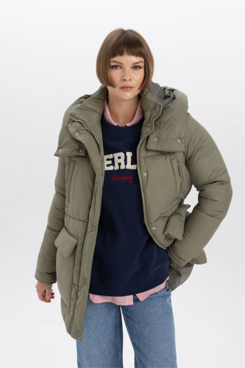 Kadın Haki Parka
