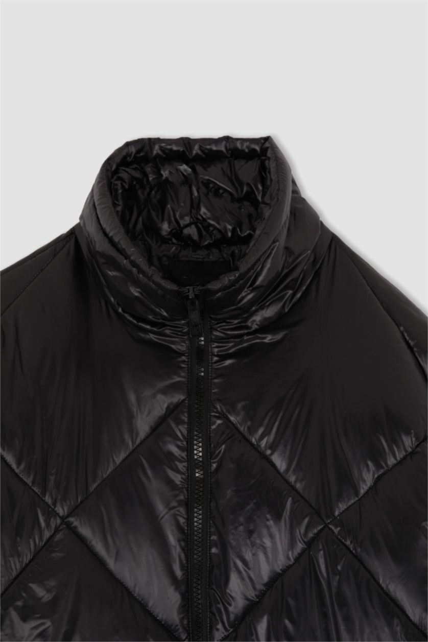 WOMAN Black Thermal Insulated Waterproof Oversize Fit Long Puffer Jacket