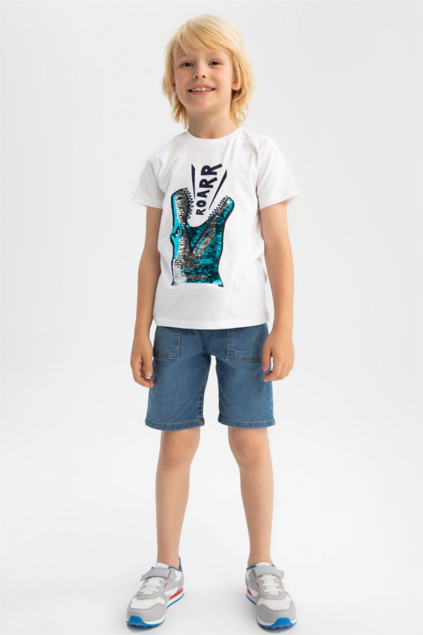 Мальчики и подростки Белый Футболка с коротким рукавом для мальчиков