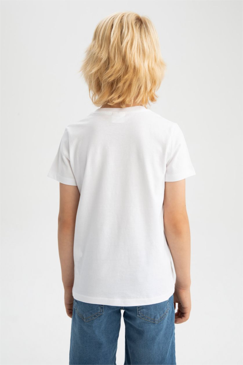 Мальчики и подростки Белый Футболка с коротким рукавом для мальчиков