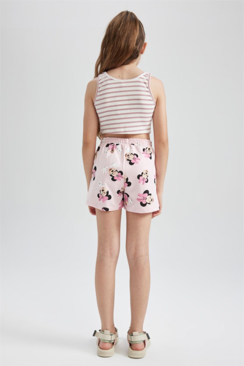 GIRLS & TEENS Light Pink Mickey & Minnie Licensed Shorts