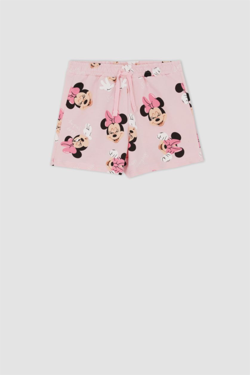 GIRLS & TEENS Light Pink Mickey & Minnie Licensed Shorts