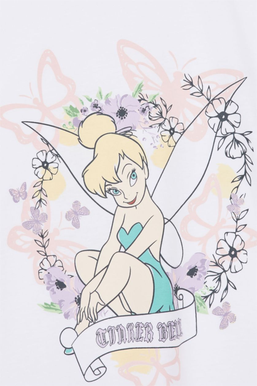 FILLES Blanc T-shirt à manches courtes Tinker Bell Fille
