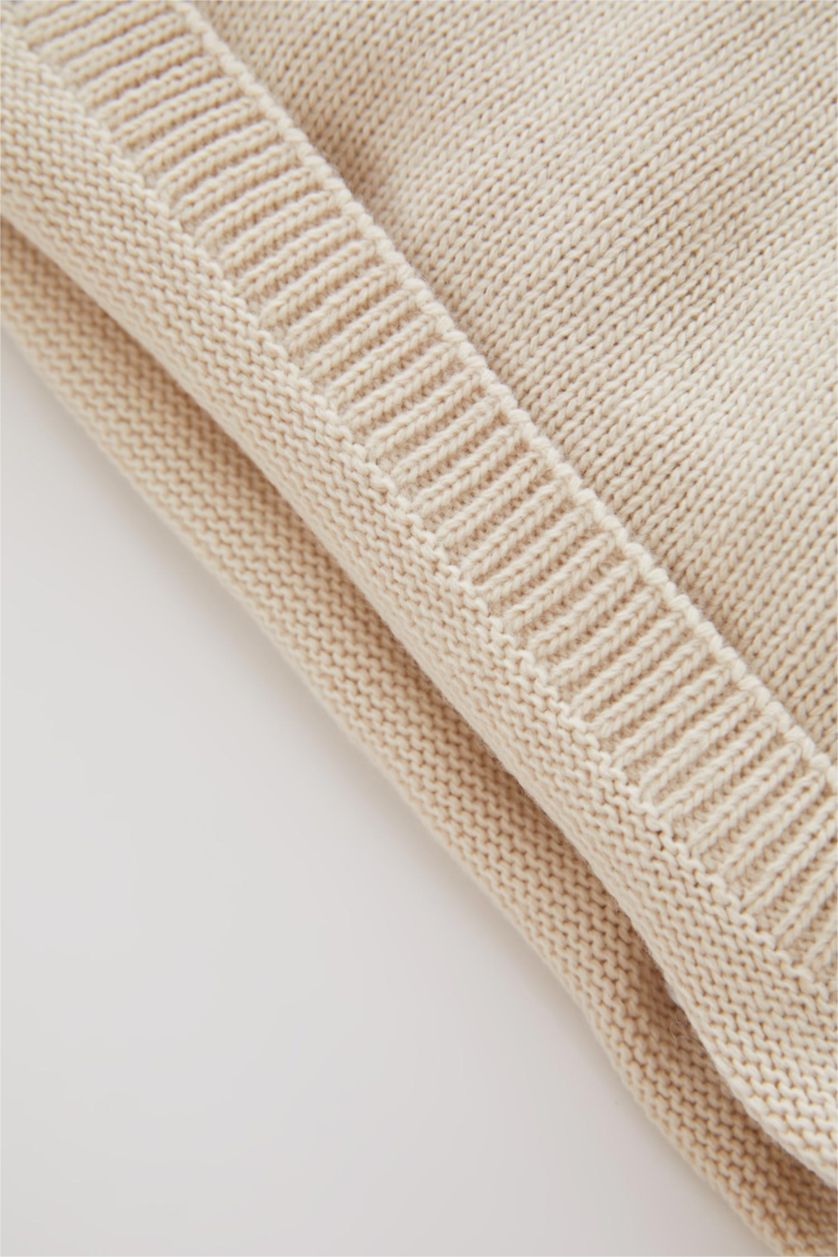 BÉBÉ FILLE Beige Pull Fleur Col Ras Du Cou BéBé Fille