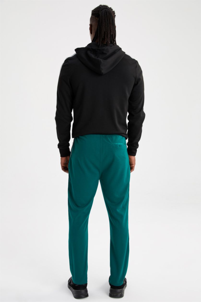 Erkek Koyu Yeşil Standart Fıt Jogger