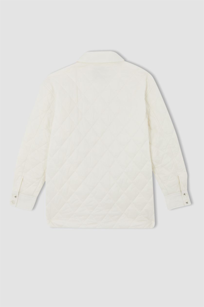 WOMAN Sand Regular Fit Quilted Puffer Jacket