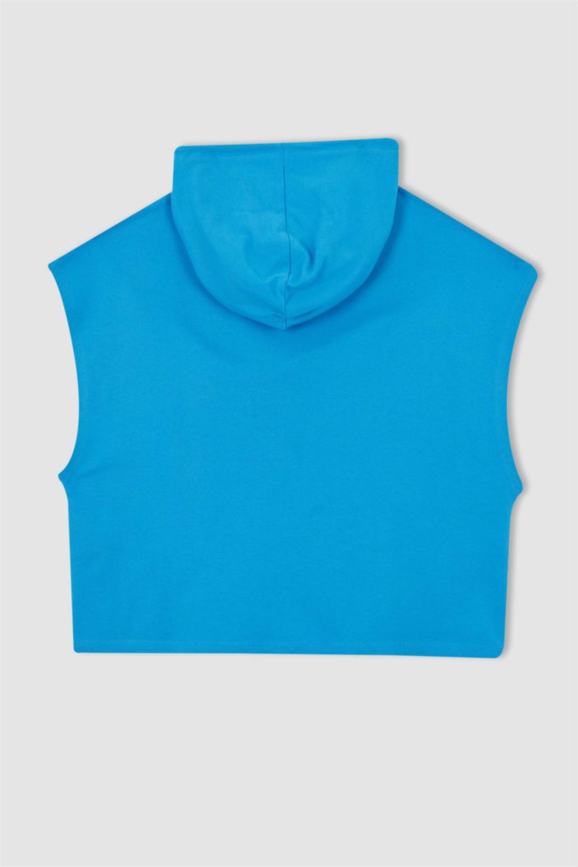 حريمي أزرق Regular Fit Thin Sweatshirt Fabric Sweatshirt