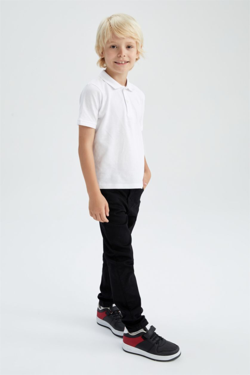 Erkek Çocuk - Genç Erkek Siyah Erkek Çocuk Jean Okul Pantolonu