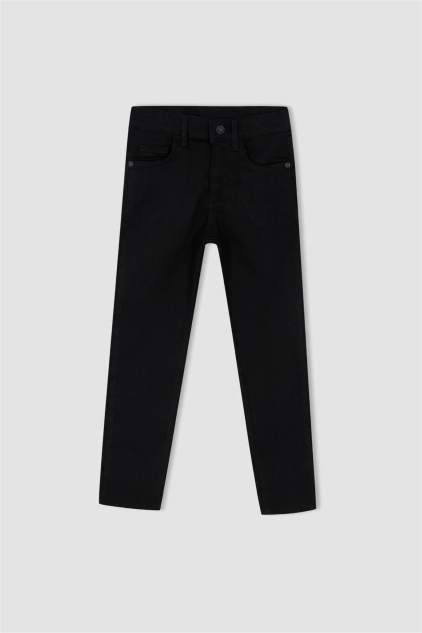Erkek Çocuk - Genç Erkek Siyah Erkek Çocuk Jean Okul Pantolonu