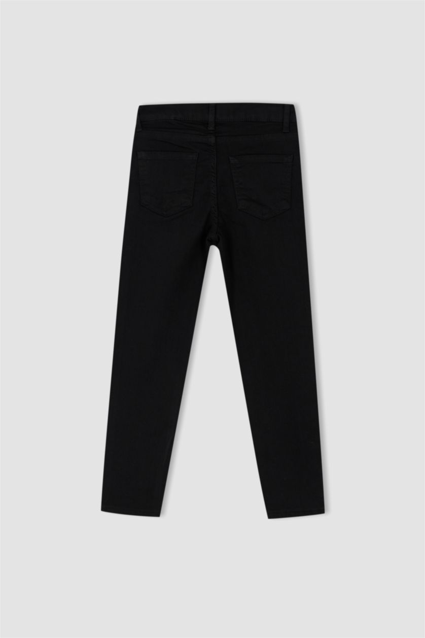 Erkek Çocuk - Genç Erkek Siyah Erkek Çocuk Jean Okul Pantolonu