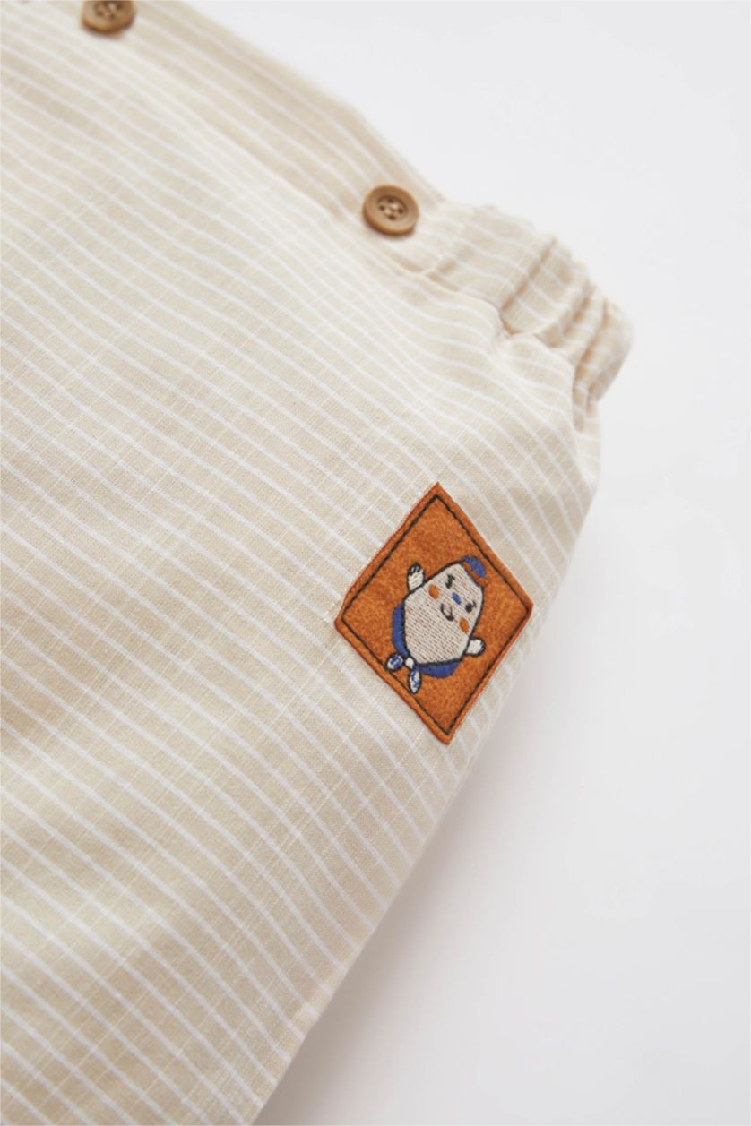 BABY GIRL Beige Baby Boy Striped Pants