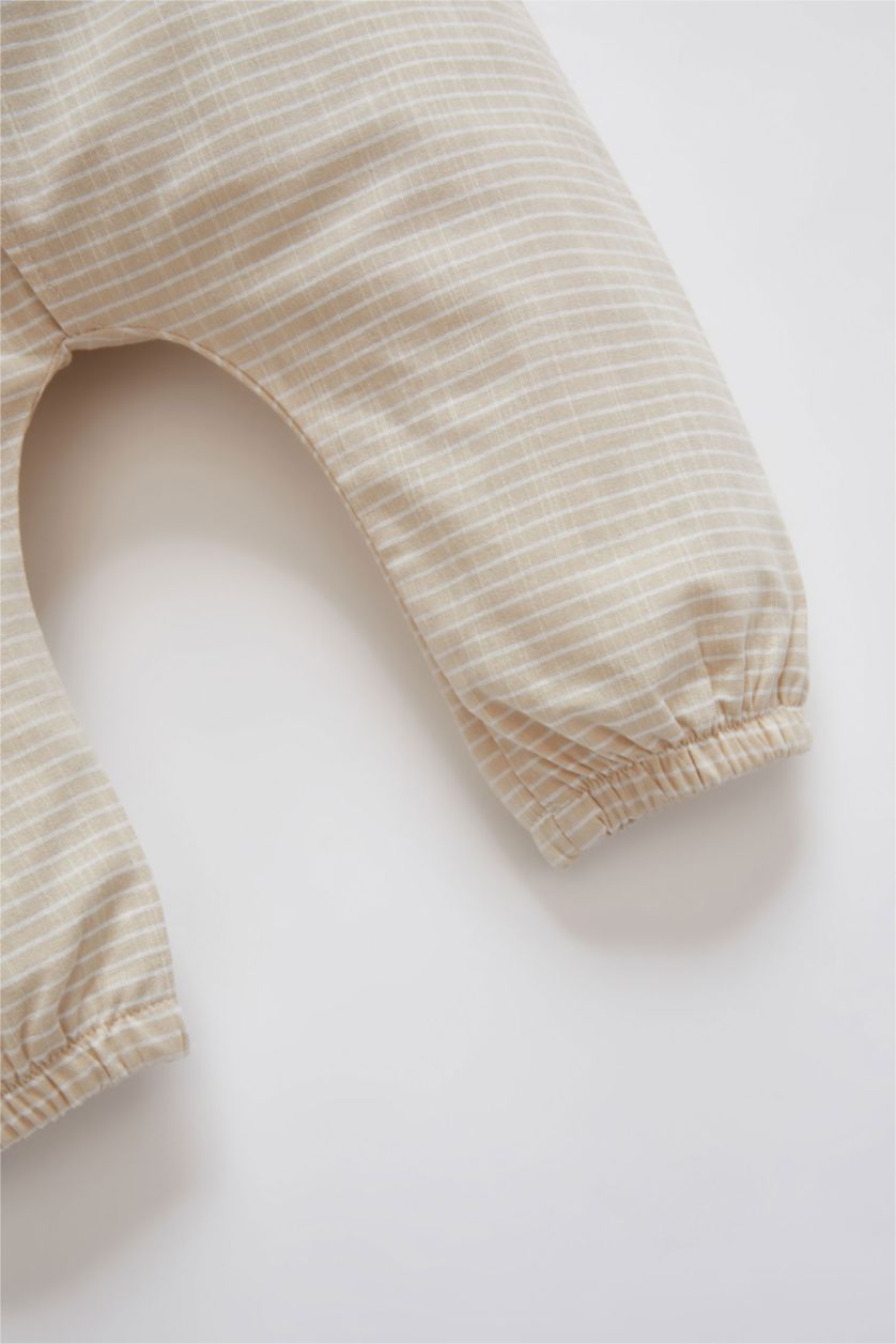 BABY GIRL Beige Baby Boy Striped Pants