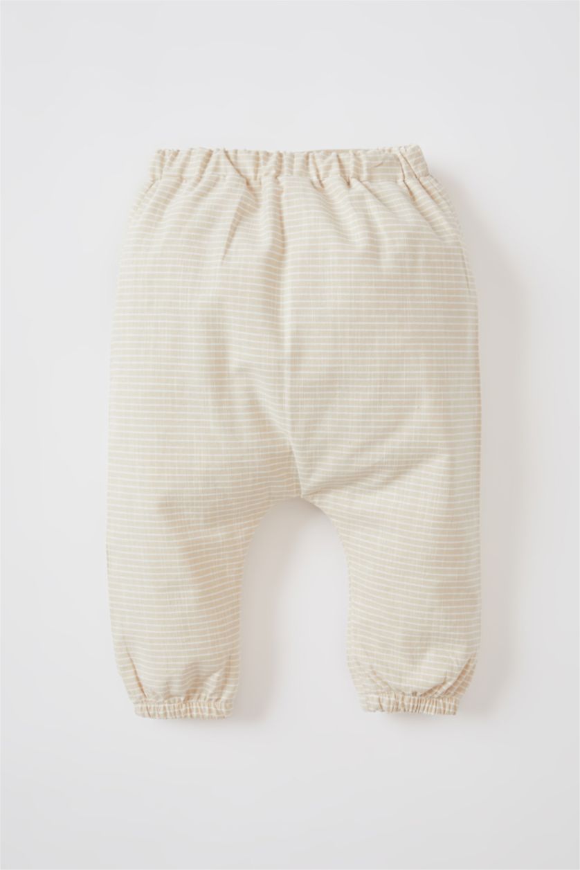 BABY GIRL Beige Baby Boy Striped Pants