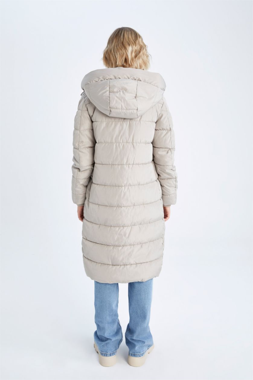Kadın Ekru Parka