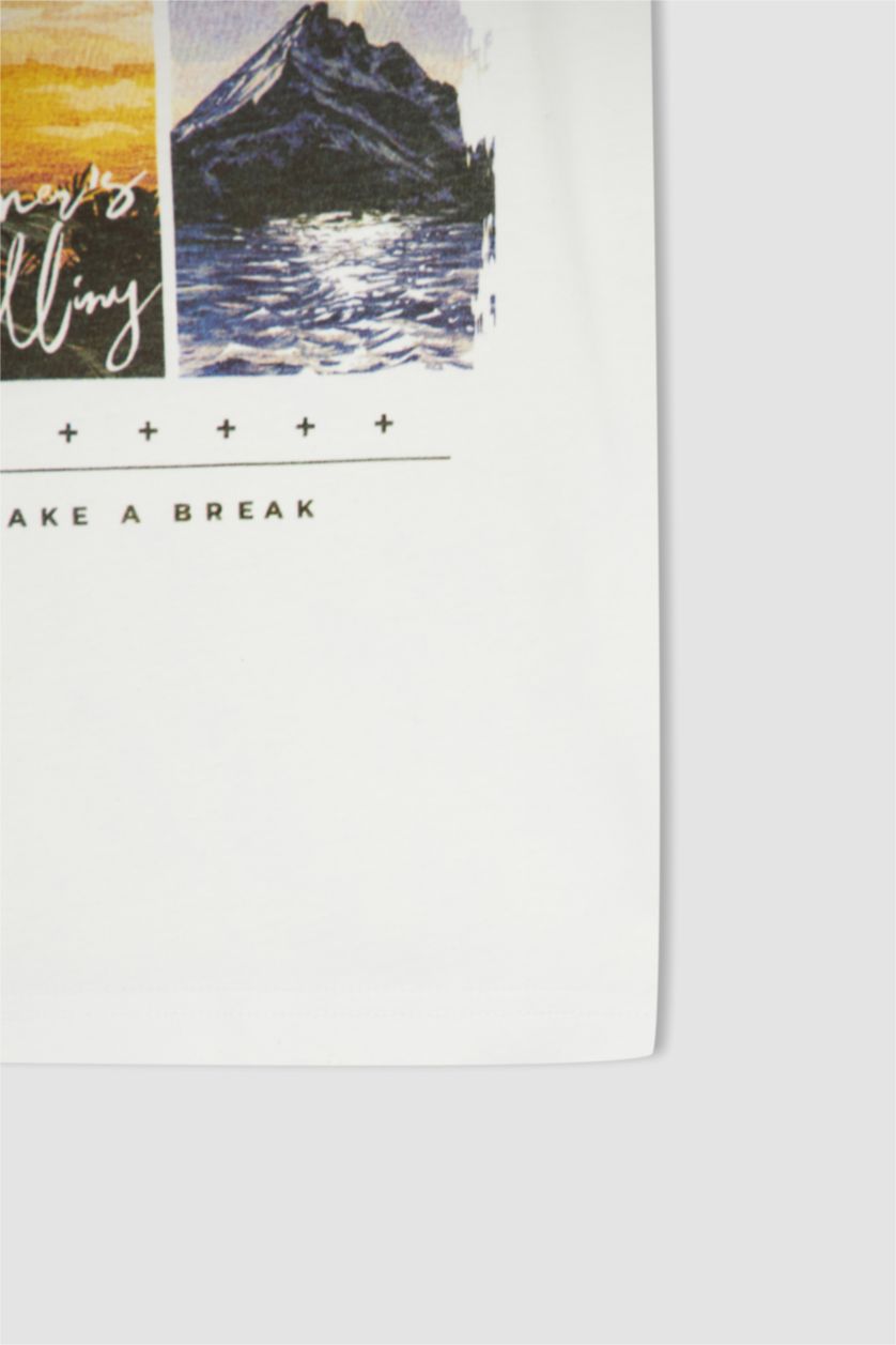 BOYS & TEENS White Boy Regular Fit Crew Neck Short Sleeve Set of 2