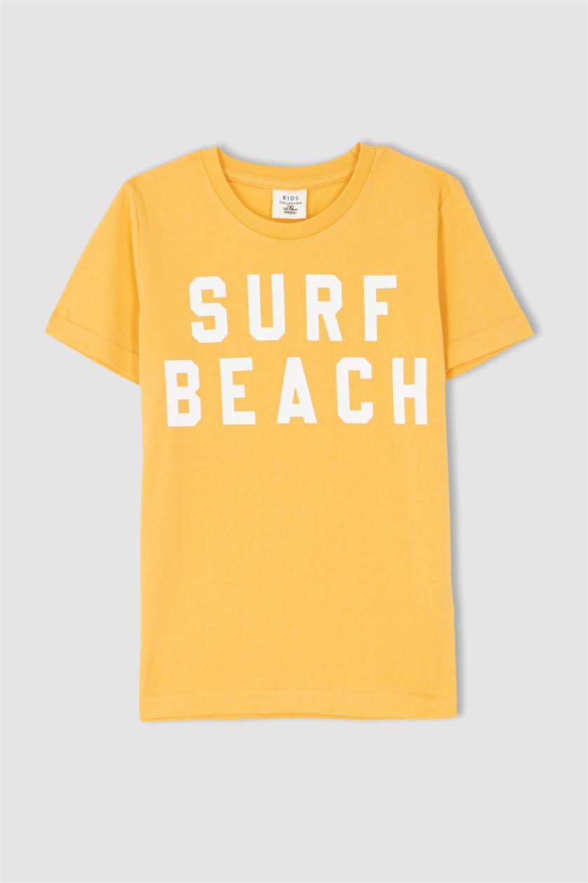 GARÇONS Orange Ensemble En Tricot Col rond Manche Courte 2 Garçon