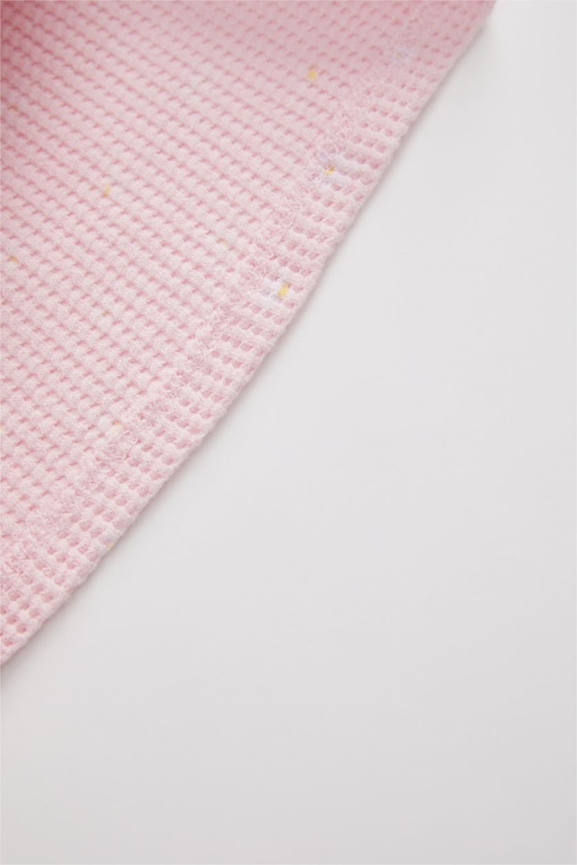 طفلة صغيرة زهري طقم بناتي بيبي شورت و تي شيرت بياقة دائرية وأكمام قصيرة