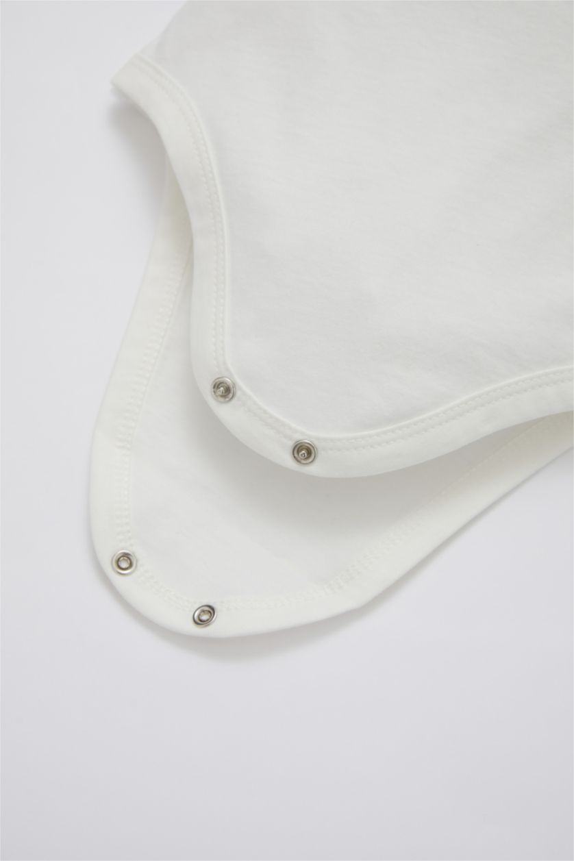 BABY GIRL Ecru Baby Girl Patterned Newborn 2 Piece Pajama Set