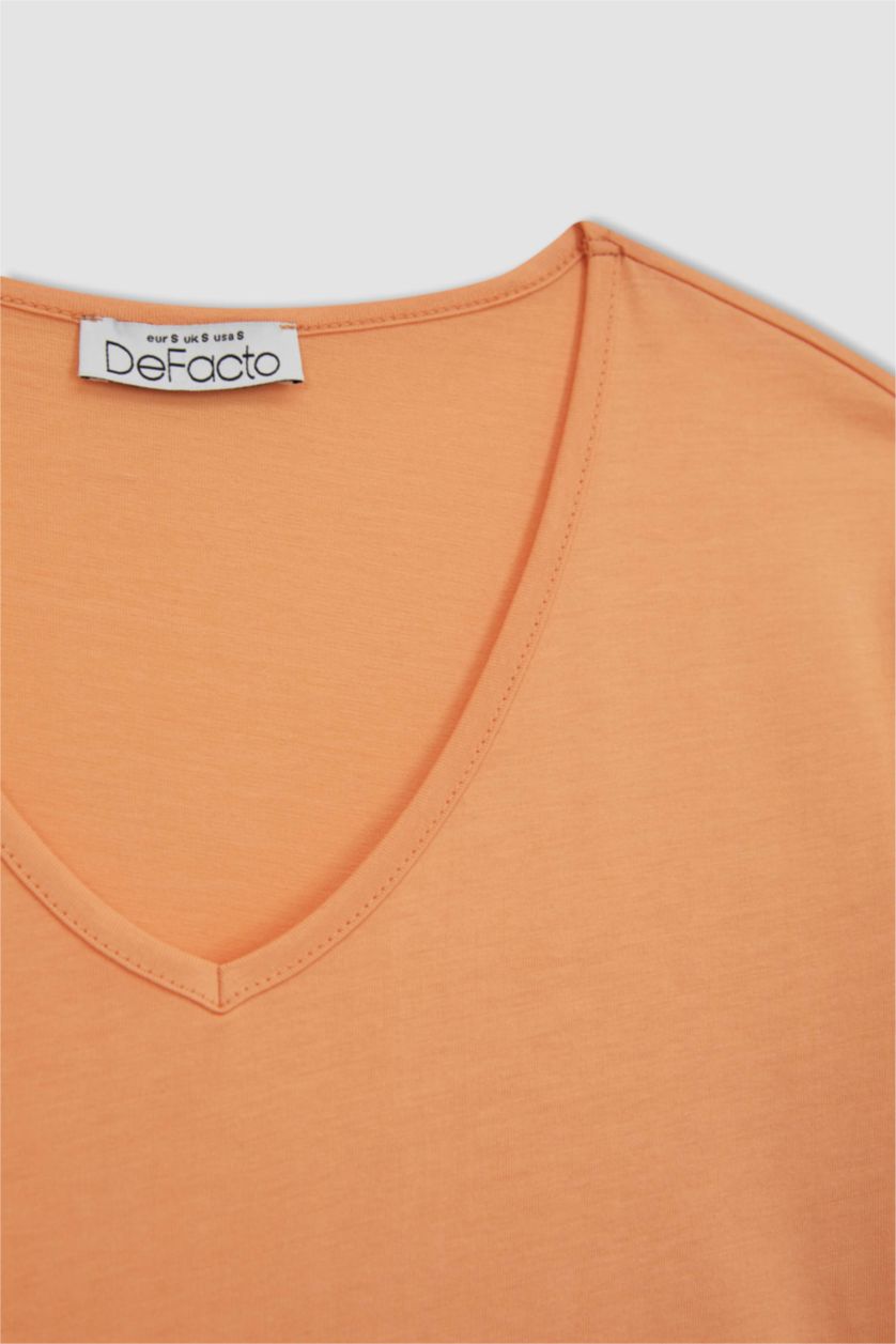 WOMAN Salmon Regular Fit Short Maternity Dress