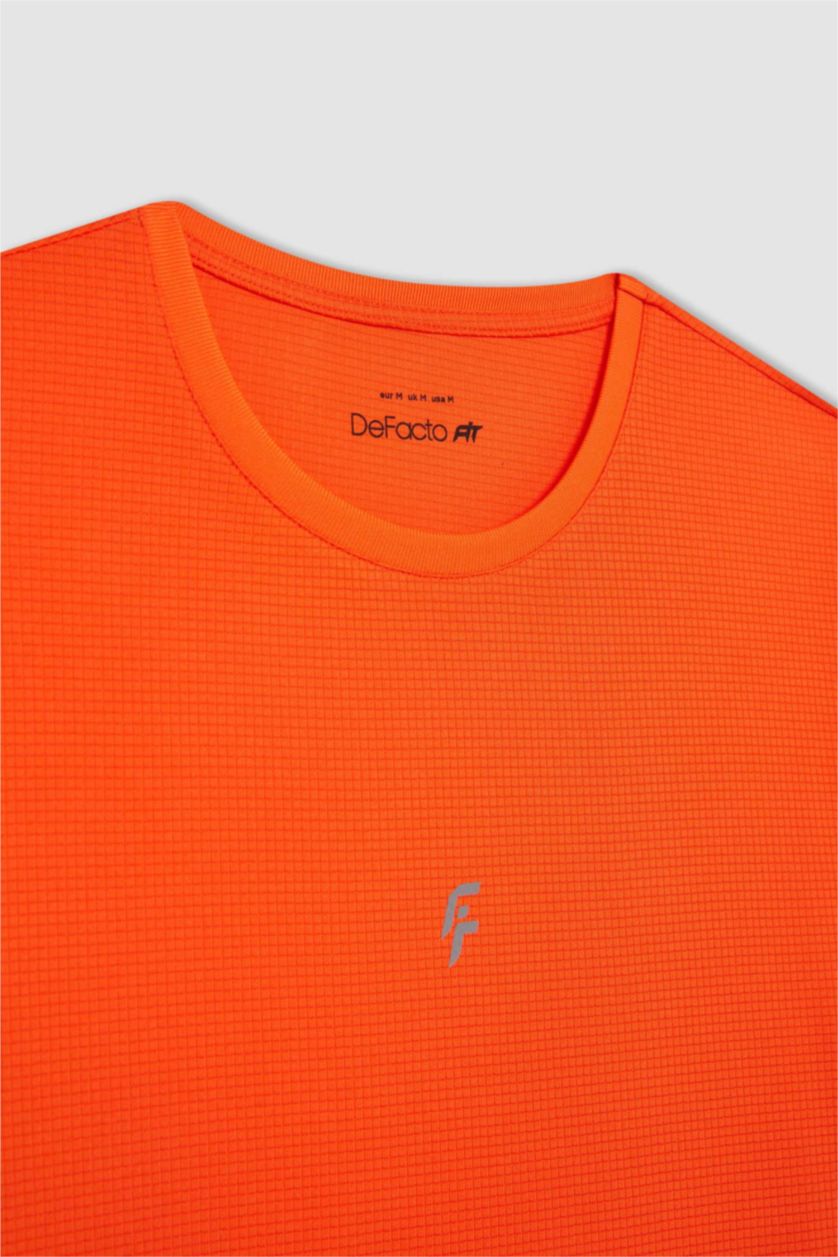 رجالي برتقالي تيشيرت رياضي سليم فيت من DeFactoFit