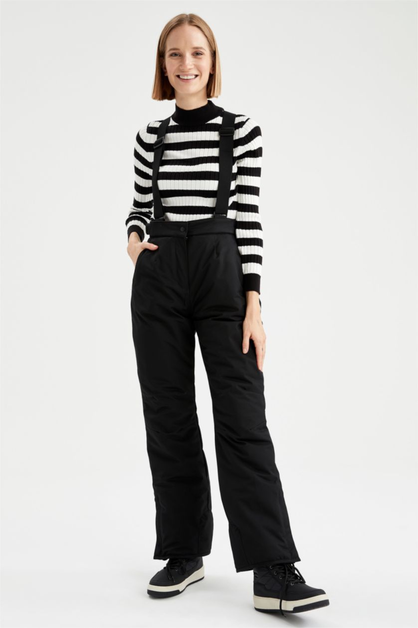 Kadın Siyah Regular Fıt Pantolon