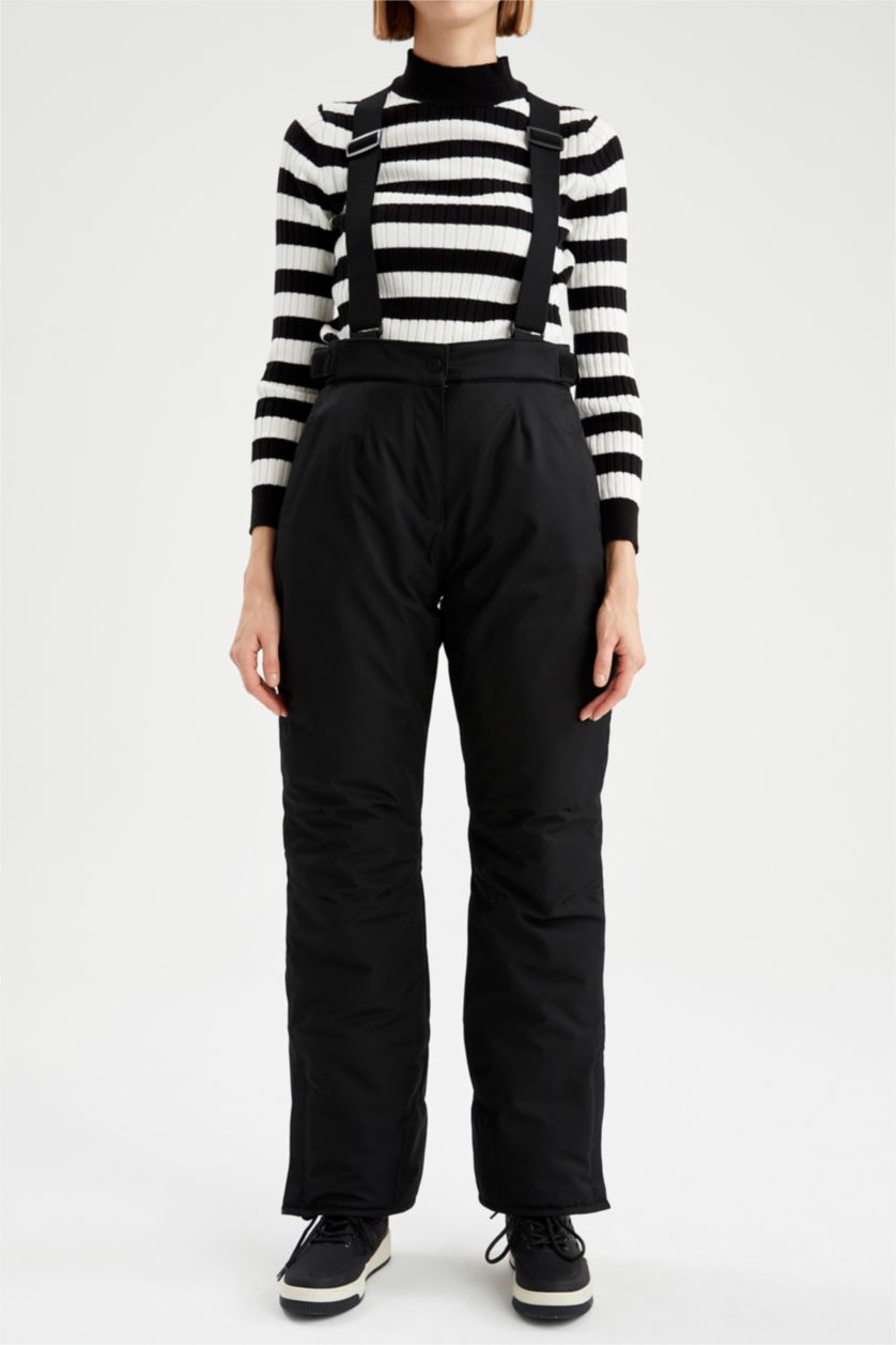 Kadın Siyah Regular Fıt Pantolon